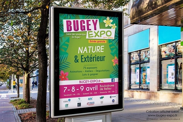 Affiche événementielle salon Bugey’Expo